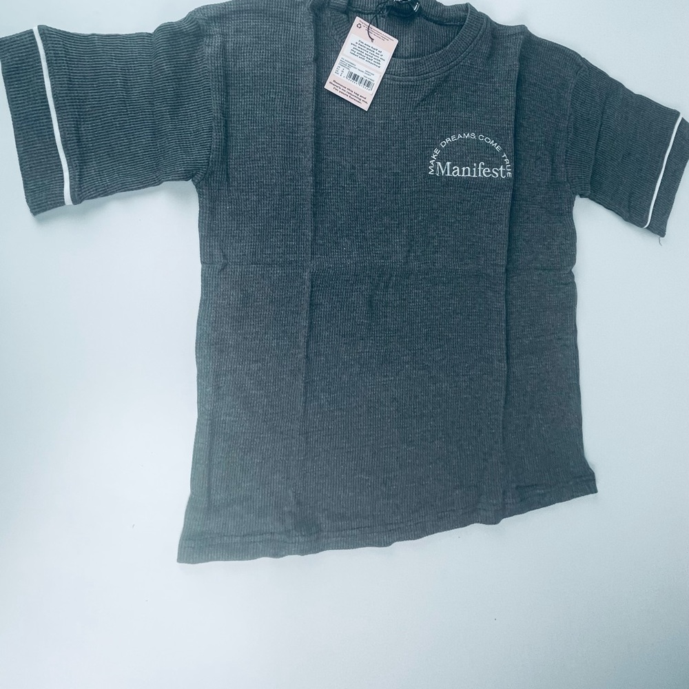 WAFFLE MANIFEST TSHIRT SHORT
LOUNGE DIET CHARCOAl